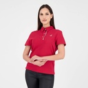 POLO FEMME MANCHE 3/4 AVEC VOLANT ET BRODERIE