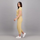 Pantalon côtelé femme bord franc