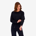 Pyjama femme manches longues avec détail dentelle