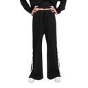 Jogger wide leg femme avec boutons pression