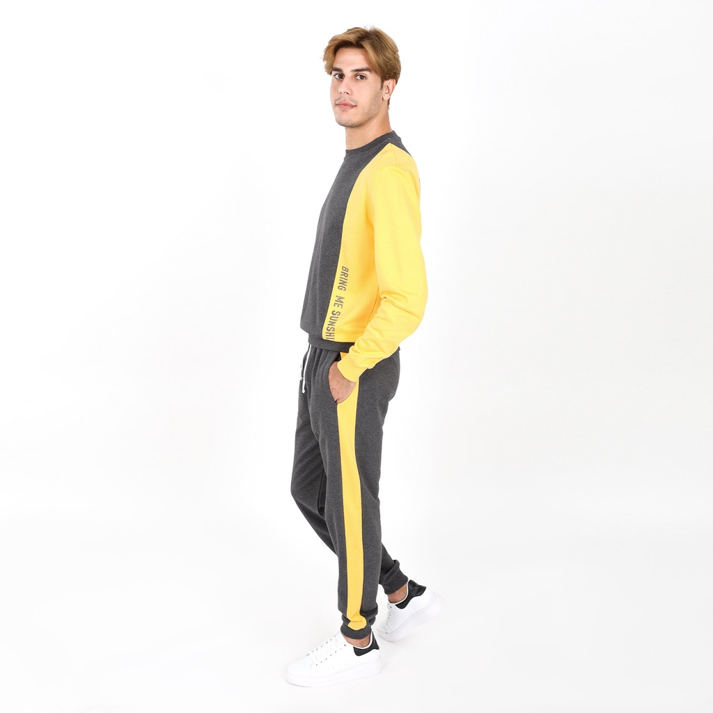 Jogger homme avec bandes contrastées