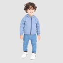 Hoodie zippé bébé manches tombantes