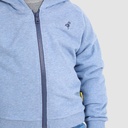 Hoodie zippé bébé manches tombantes