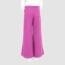 Jogger wide leg fille avec piping