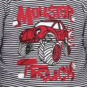 T-shirt bébé manches longues rayé MONSTER TRUCK