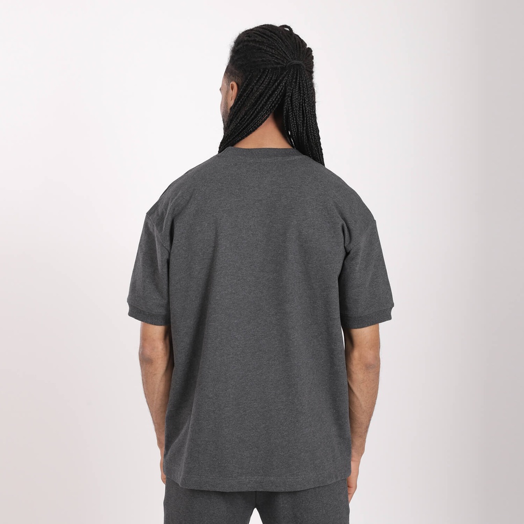 Sweat homme manches courtes avec broderie