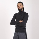 T-shirt de sport zippé homme manches longues avec logo