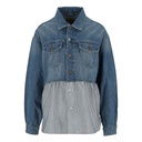 Regular jacket femme en jeans Bi-Matière   -KINDA