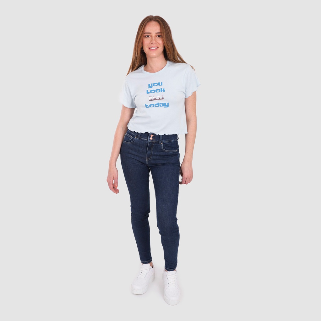 Push up jeans femme taille haute - ALYA