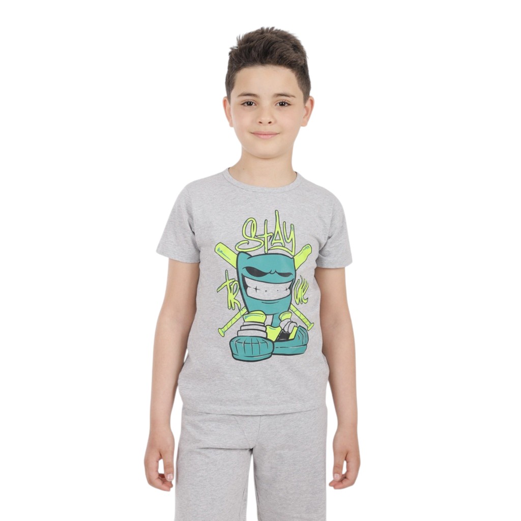 Ensemble garçon manches courtes et short STAY TRUE