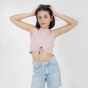 Débardeur crop fille avec nœud