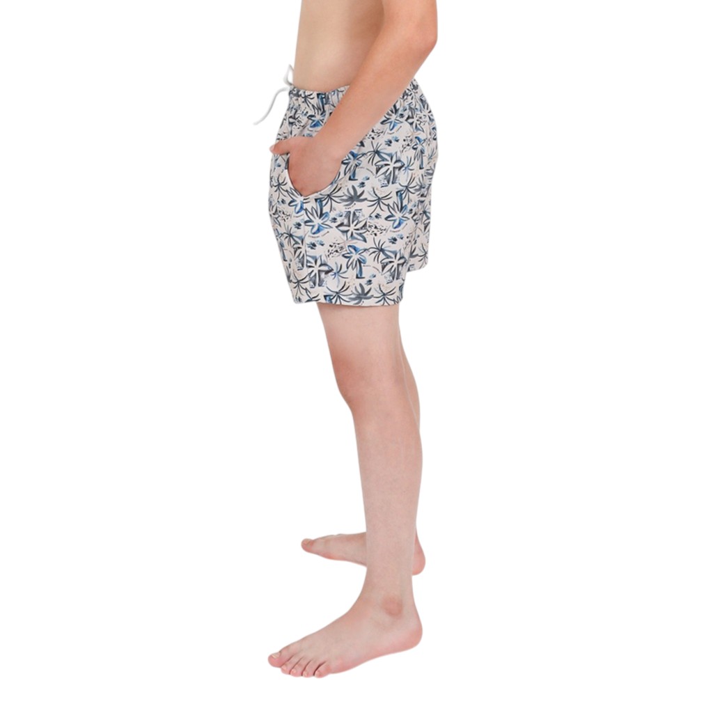 Short maillot garçon imprimé PALMIER