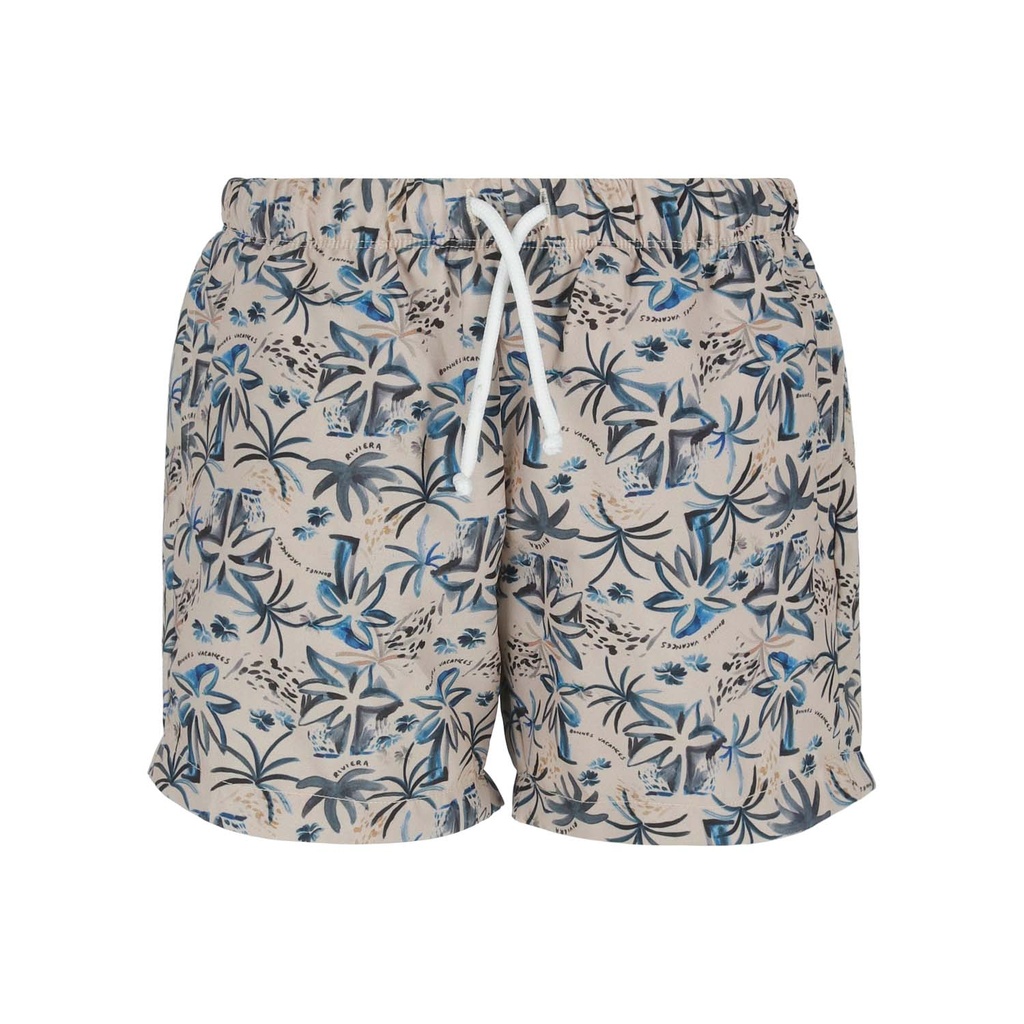 Short maillot garçon imprimé PALMIER