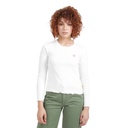 T-shirt côtelé femme manches longues