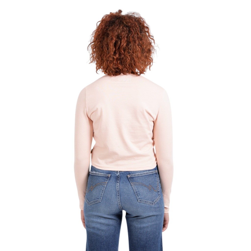 T-shirt femme manches longues avec cordon de serrage