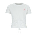 T-shirt fille manches courtes avec cordon de serrage