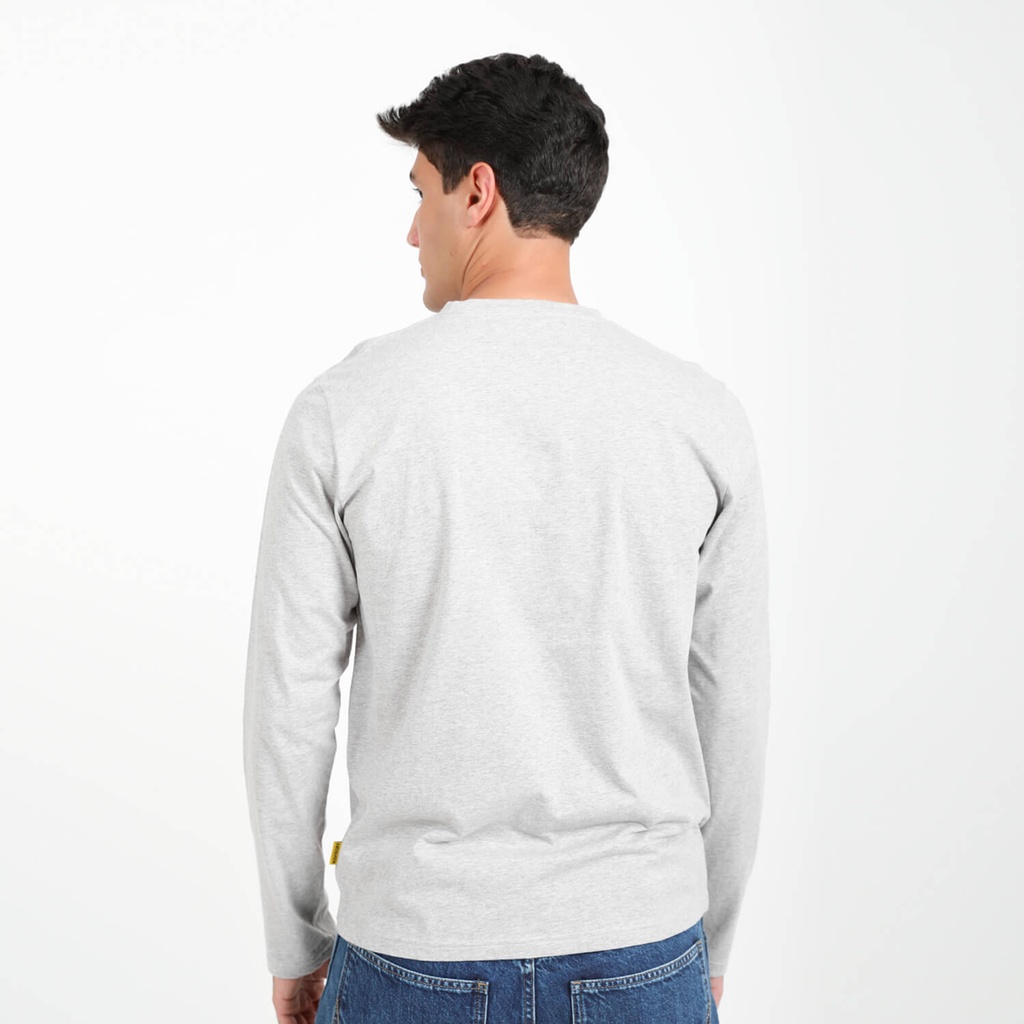 T-shirt homme manches longues avec broderie