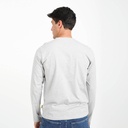 T-shirt homme manches longues avec broderie