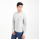 T-shirt homme manches longues avec broderie
