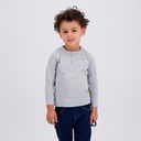 T-shirt bébé manches longues col tunisien