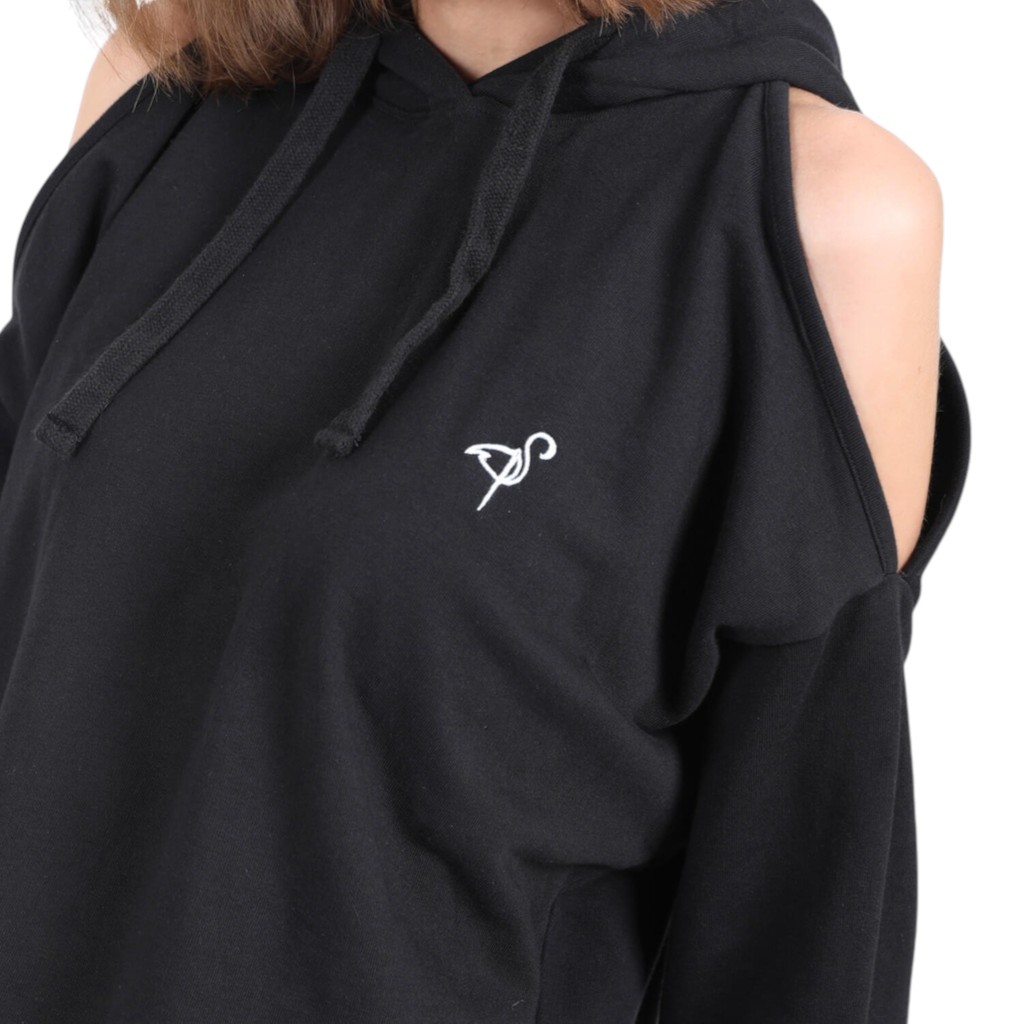 Hoodie femme manches tombantes