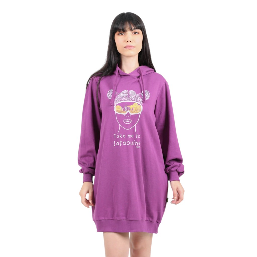 Robe hoodie femme TAKE ME TO TATAOUINE