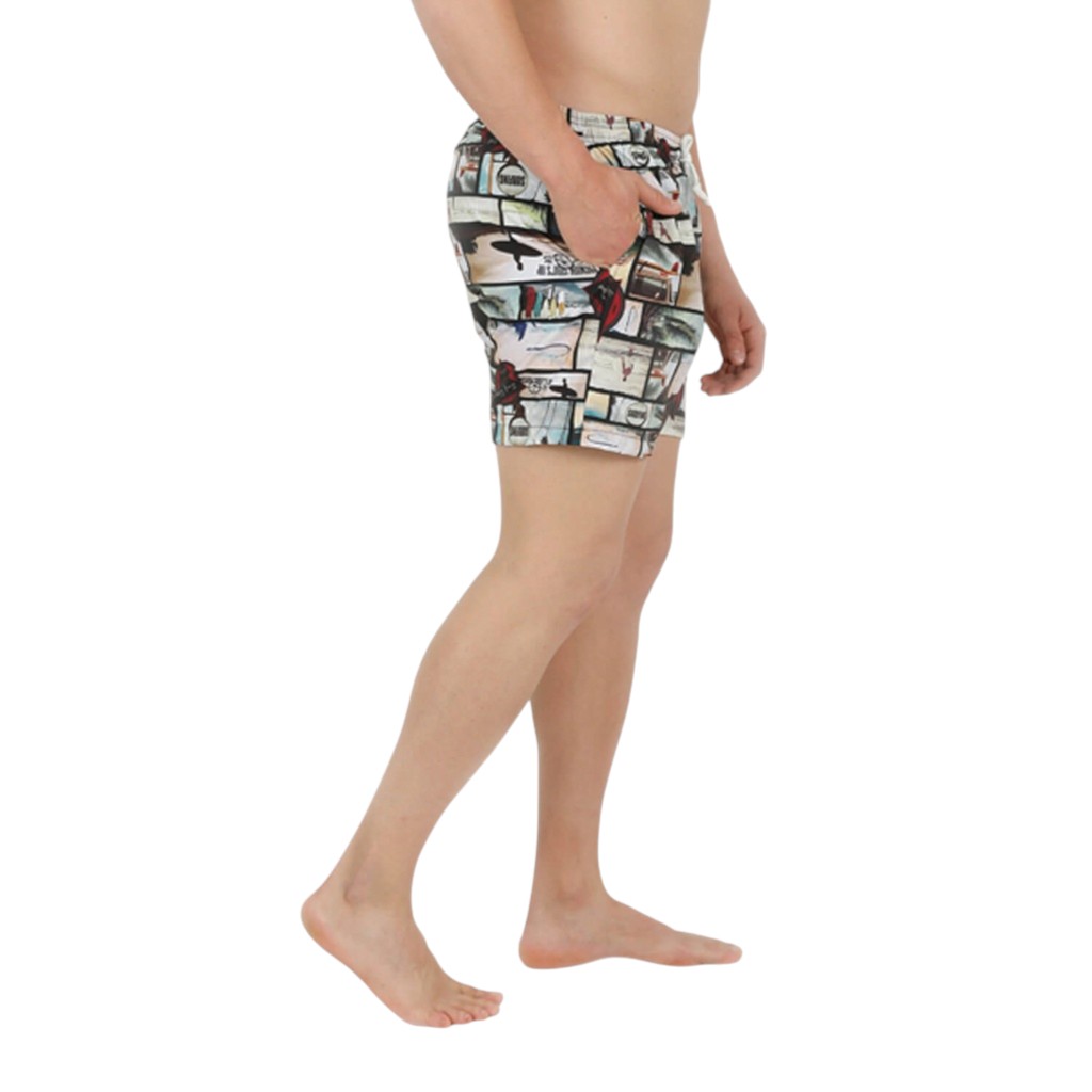 Short de bain homme court imprimé SURFING