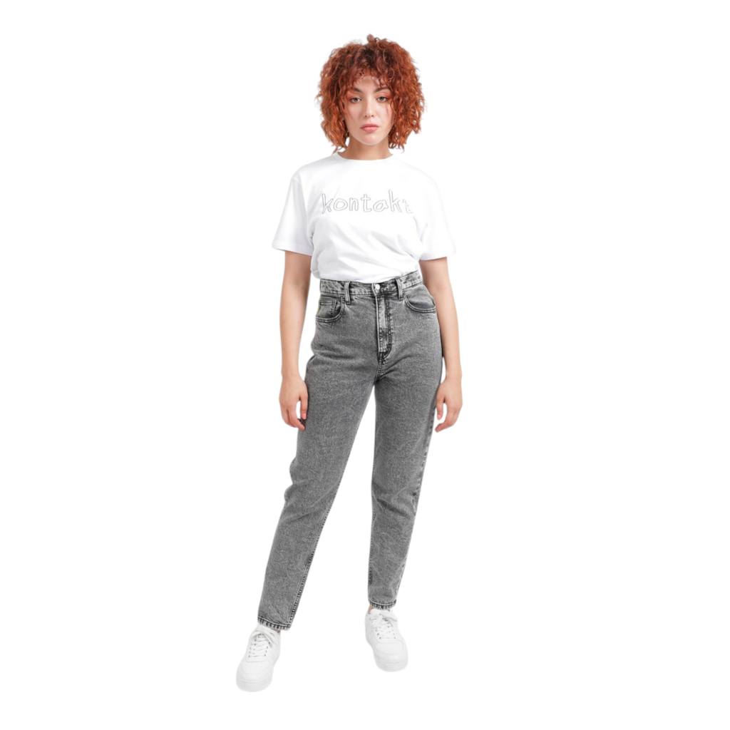 Slim mum jeans femme - SALIMA