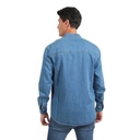 Chemise col tunisien homme en jeans - TAMIM