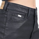 Straight jeans femme effet cuir -SARRA