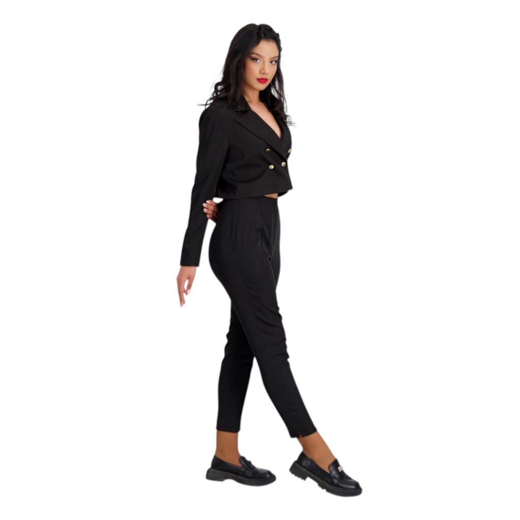 Blazer crop femme