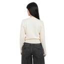 Pull femme avec détail broderie en maille fine