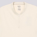 Polo col mao zippé homme manches courtes avec broderie