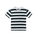 T-shirt oversized rayé femme manches courtes