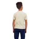 Polo zippé garçon manches courtes col mao avec broderie