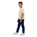 Polo zippé garçon manches courtes col mao avec broderie