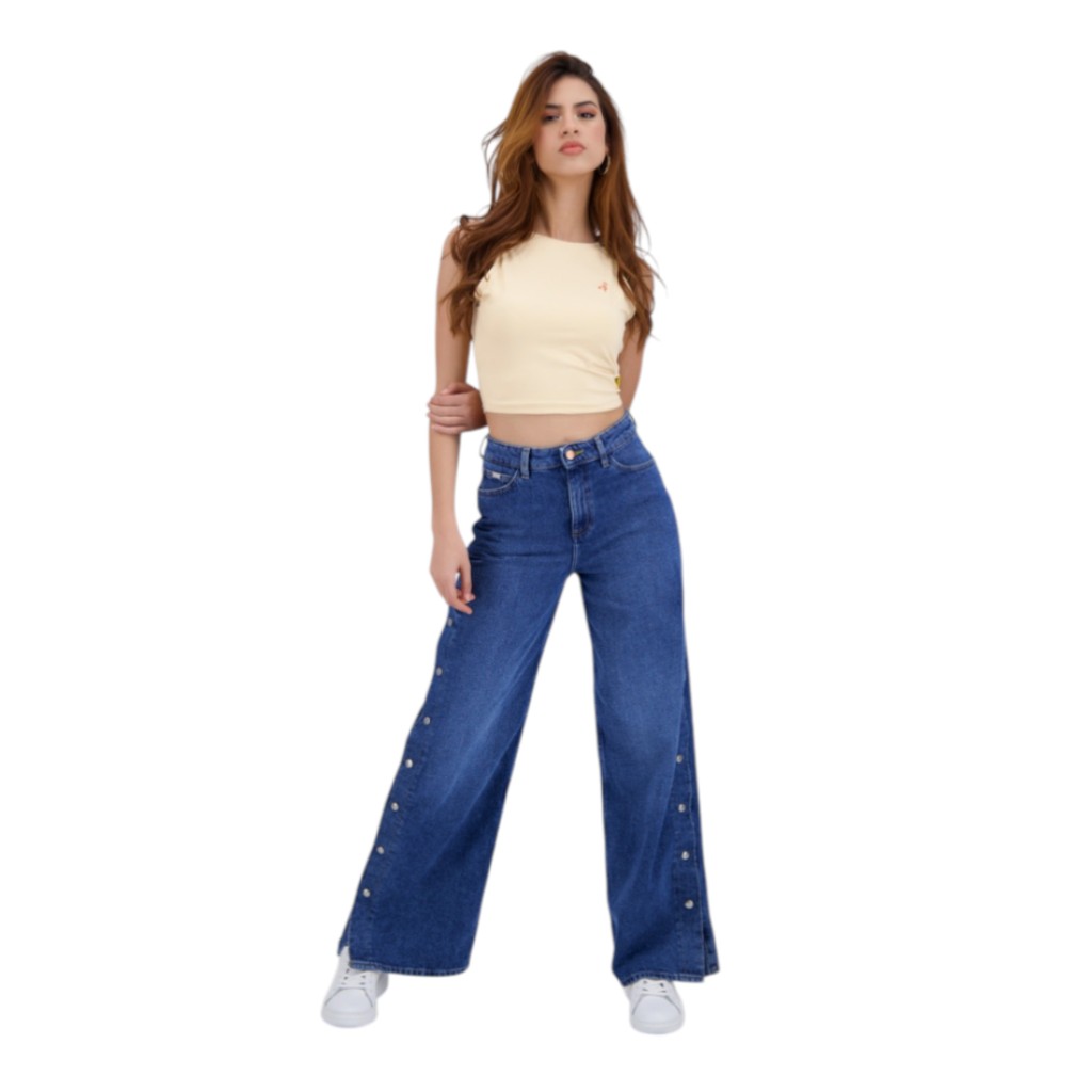 Top femme sans manches avec broderie