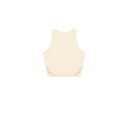 Top femme sans manches avec broderie