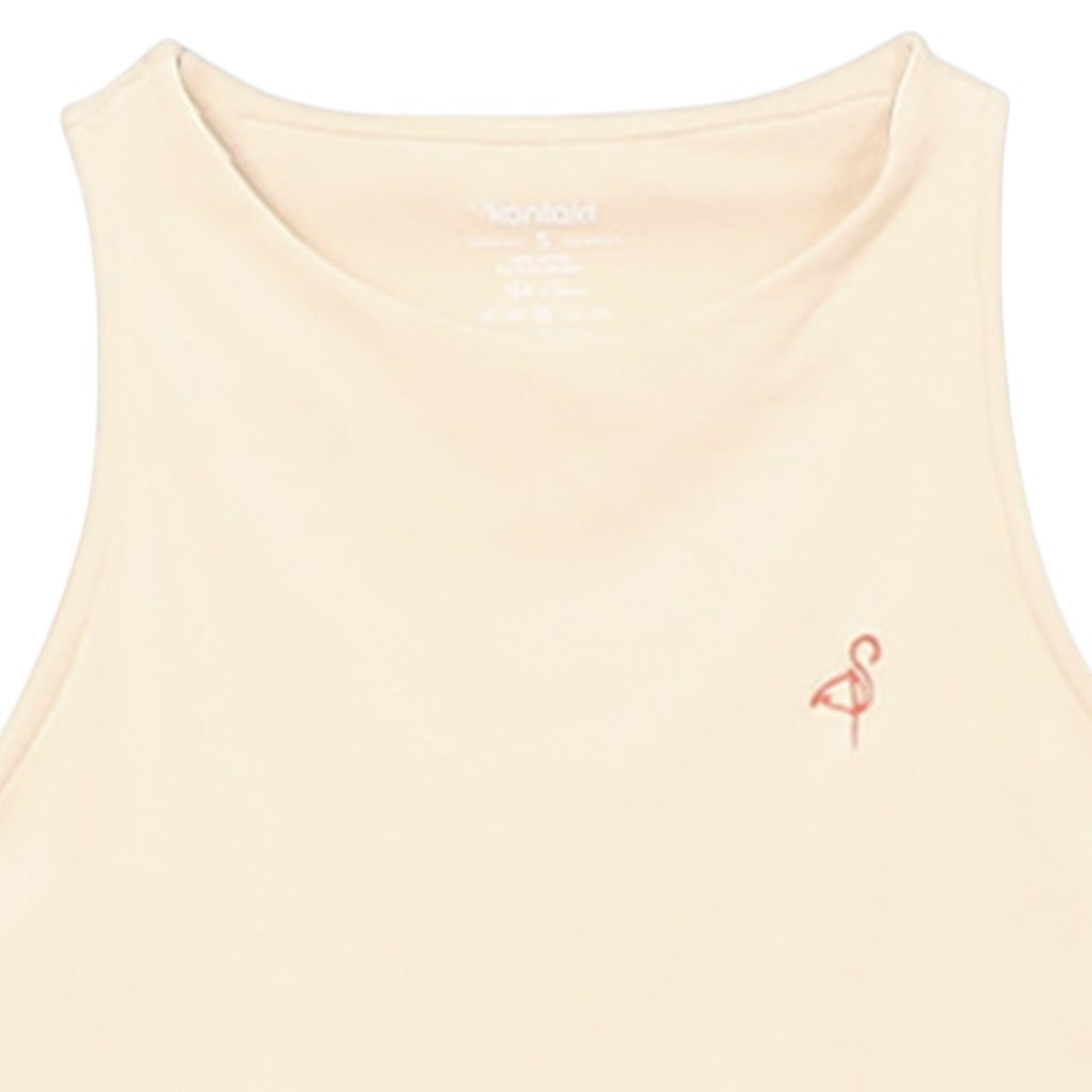 Top femme sans manches avec broderie