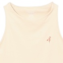 Top femme sans manches avec broderie