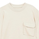 Sweat homme manches courtes avec poche soufflet