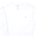 T-shirt oversized homme manches courtes avec piping et broderie