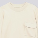 Sweat garçon manches courtes avec poche soufflet