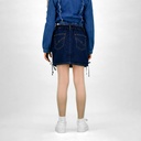 Jupe fille en jeans avec lacets
