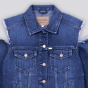 Regular jacket femme avec épaules denudées en jeans - KENZ
