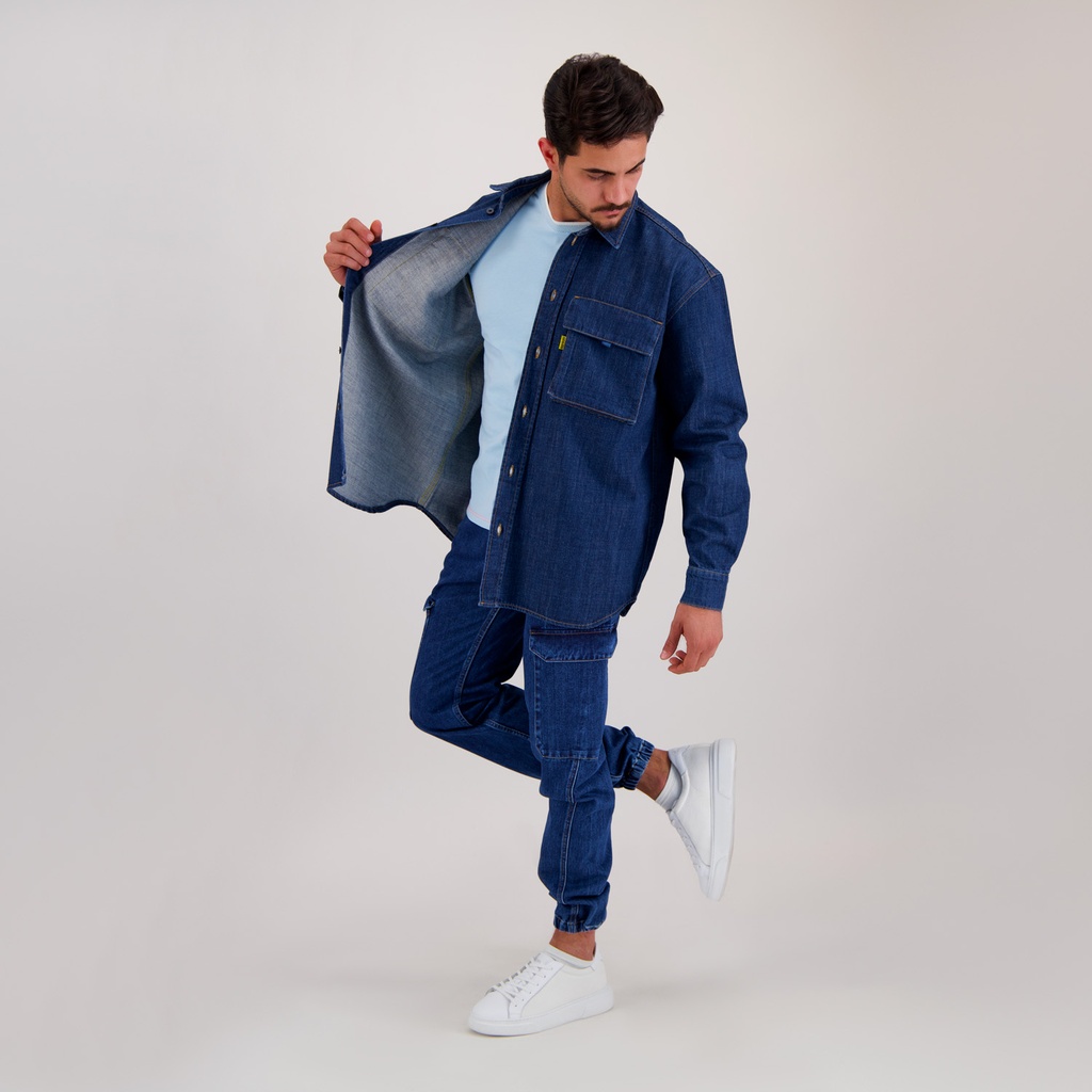 Chemise workwear homme en jeans - WAAD