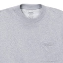 Sweat homme manches courtes avec poche plaquée