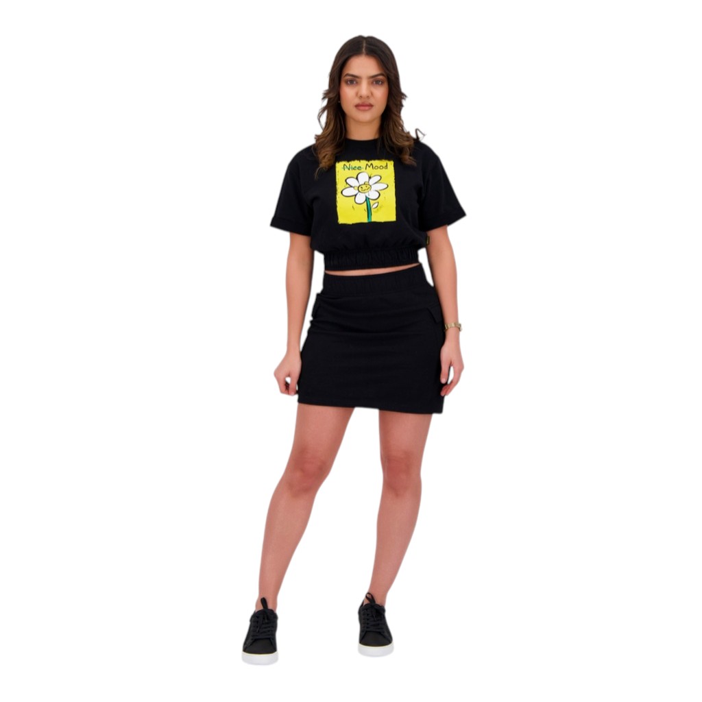 Jupe cargo femme en molleton