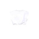 Sweat crop femme sans manches avec poche contrasté et cord stopper