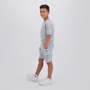 Sweat garçon manches courtes avec poche plaquée